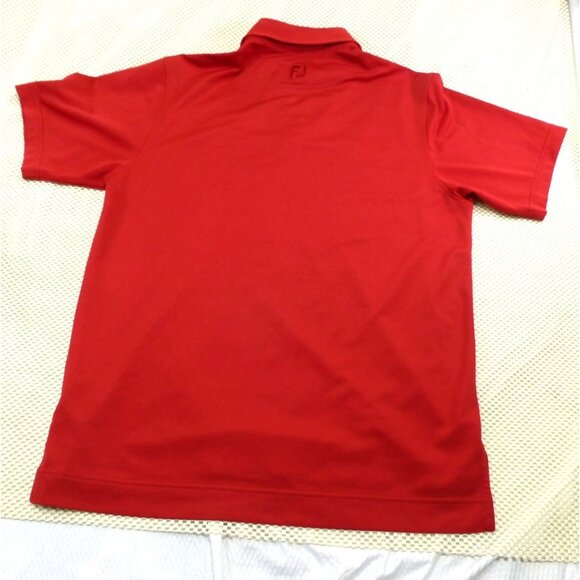 FJ Mens Red PGA Polo Shirt Embroidered Logo Moisture-Wicking Stretch Short Sleev - Picture 4 of 9